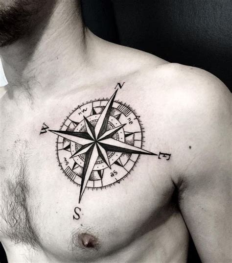 bold compass tattoo for men | Compass tattoo men, Compass tattoo, Compass tattoo design