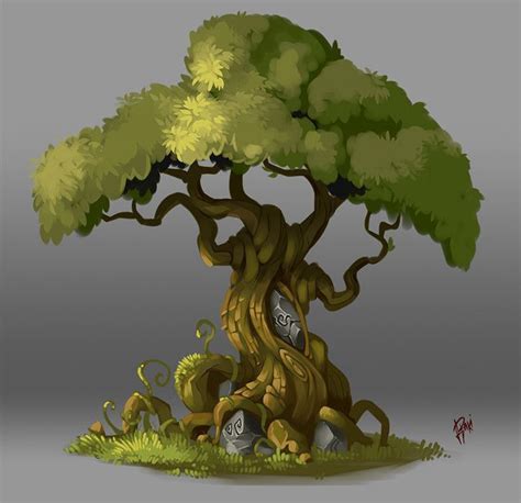 Concept Art. Tree 003, Raki Martinez on ArtStation at https://www ...