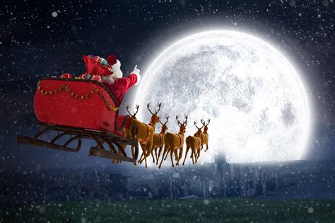 Jingle bells at six o' clock on Christmas Eve to send Santa on his way ...