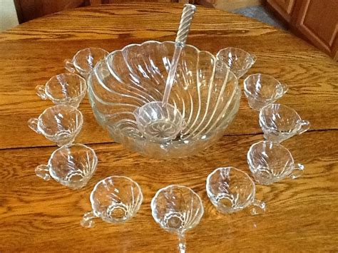 Vintage Punch Bowl Set by LSAVintage on Etsy