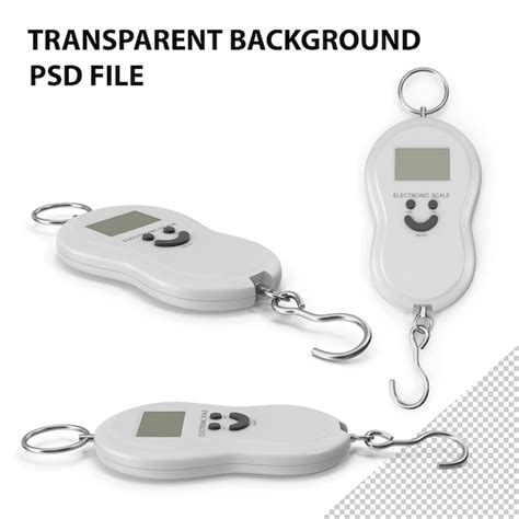 Premium PSD | White digital scale png