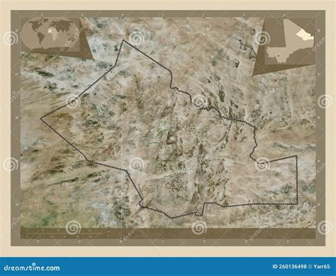 Kidal, Mali. High-res Satellite. Major Cities Stock Illustration ...