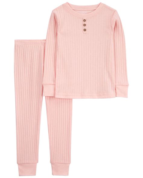 Pink Toddler 2-Piece Cotton Blend Pajamas | carters.com