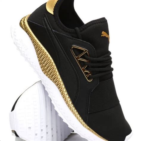 Black and Gold Puma sneakers | Black and gold pumas, Sneakers, Womens sneakers