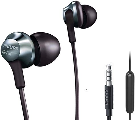 Philips Pro Wired Earbuds, Headphones with Mic, Powerful Bass ...