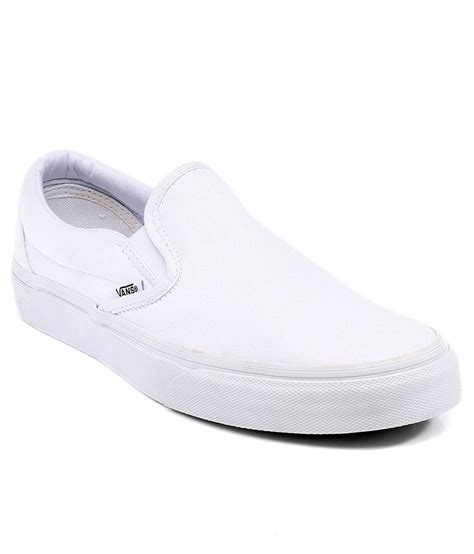 Vans Classic Slip On White Casual Shoes - Buy Vans Classic Slip On ...