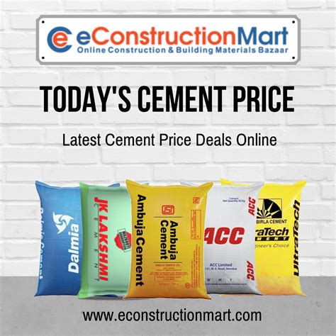 Cement Price Offers and Deals Online