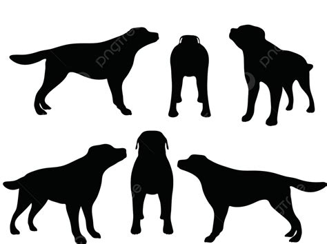Dog Silhouette Animal No People Illustration Vector, Animal, No People, Illustration PNG and ...