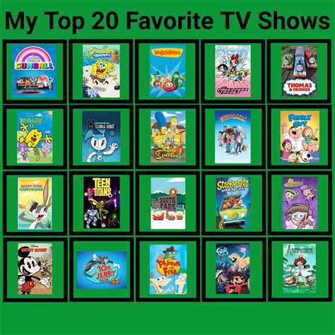 My Top 20 Favorite TV Shows by AmazingCleos on DeviantArt