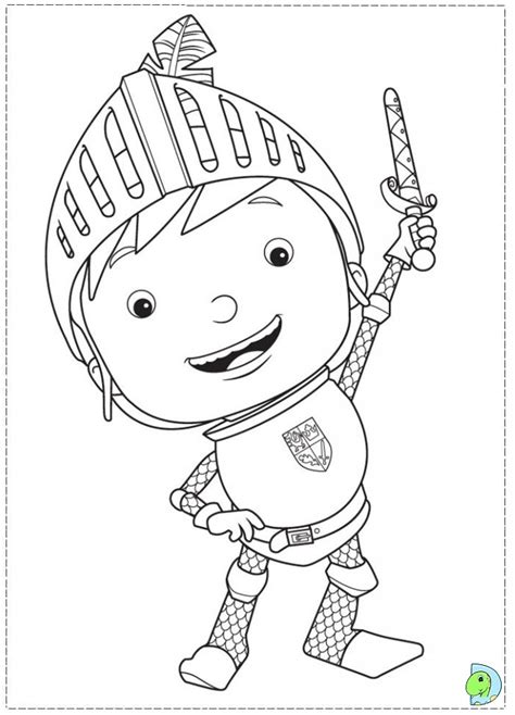 Mike the Knight Coloring page- DinoKids.org