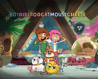 Boy Girl Dog Cat Mouse Cheese - The Big Cartoon Wiki