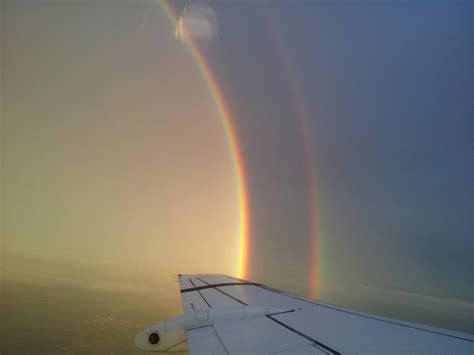 Spectacular Rainbow Seen from the Airplane - Travel Moments In Time ...