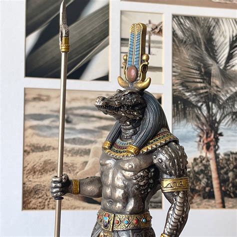 Ancient Egyptian God of the Nile Sobek Statue - Etsy | Ancient egyptian ...