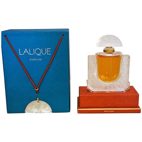 Lalique France Cut Crystal Perfume Decanter Bottle-Signed For Sale at 1stDibs