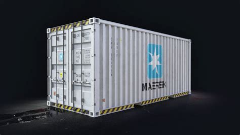 Maersk 20 cargo container 3D model - TurboSquid 1349230