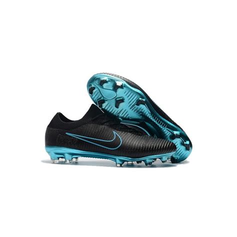 Nike Mercurial Vapor Flyknit Ultra FG ACC Mens Soccer Boots Black Blue