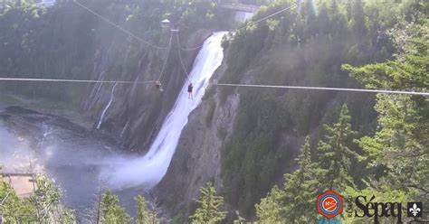 Best time for Montmorency Falls Zipline in Quebec 2019 - Best Season & Map