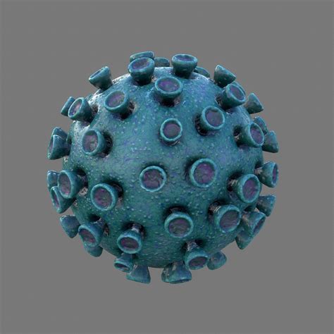 3D model Virus 03 VR / AR / low-poly MAX OBJ FBX