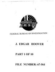 J. Edgar Hoover FBI Files : FBI : Free Download, Borrow, and Streaming ...