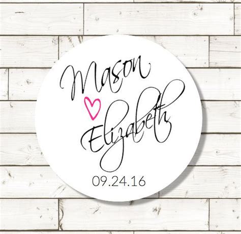 Wedding Favor Sticker-wedding sticker, sheet of 20, custom- 2 inch ...