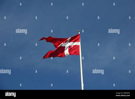 The flag in Copenhagen city, Denmark Stock Photo - Alamy