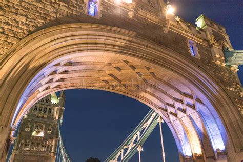 London Tower Bridge Illuminated in the Evening - London England UK ...