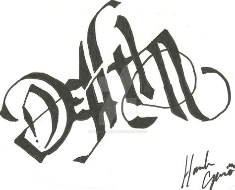 Life and Death Ambigram by Okamikurama on DeviantArt