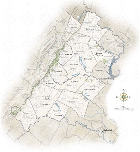 The Virginia piedmont Map | Piedmont Magazine