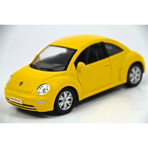 6.5" Kinsmart VW Volkswagen Beetle New Diecast Model Toy Car 1:24 Yellow - Walmart.com - Walmart.com