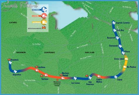 San Juan Metro Map - TravelsFinders.Com