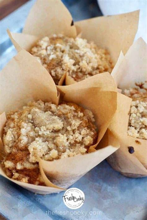 Healthy Banana Streusel Muffins • The Fresh Cooky