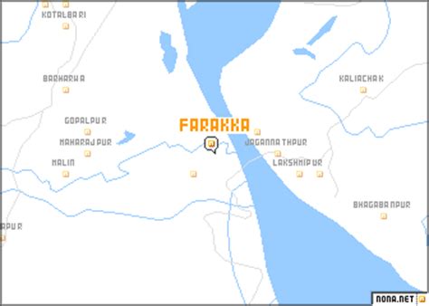 Farakka (India) map - nona.net