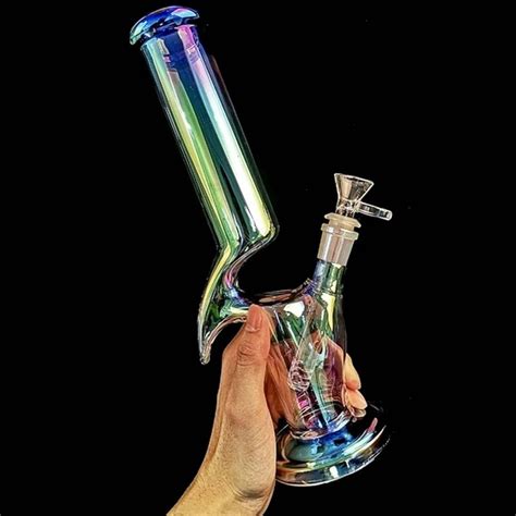 Iridescent Glass Water Pipe - MAYBAO Wholesale Smoking Accessories