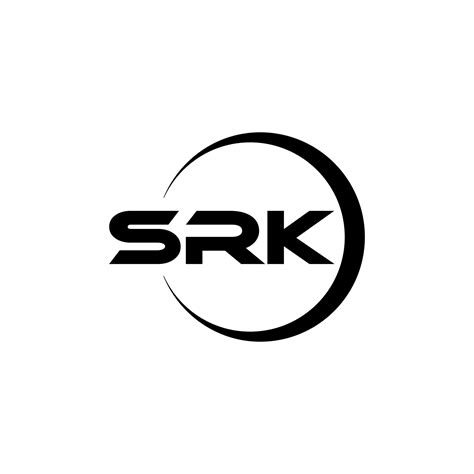 SRK letter logo design with white background in illustrator. Vector logo, calligraphy designs ...