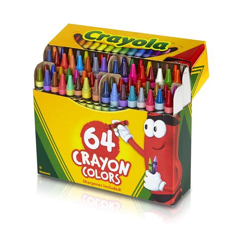 Crayola 64 Ct Crayons Student Office Teacher Color School Makes Children Kids | eBay