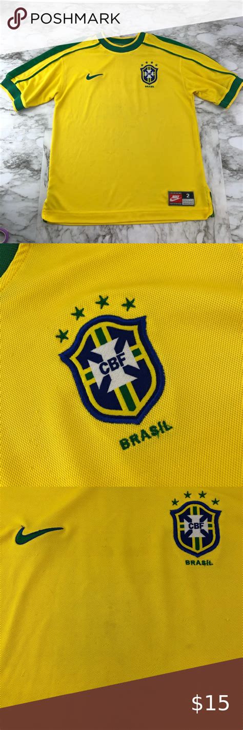 Vintage Nike Youth Brasil CBF Soccer Jersey 10/12 | Vintage nike ...