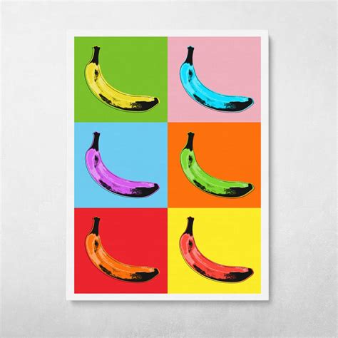 Pop Art Andy Warhol Banana