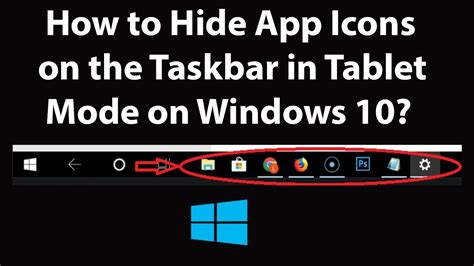 How to Hide App Icons on the Taskbar in Tablet Mode on Windows 10 ...