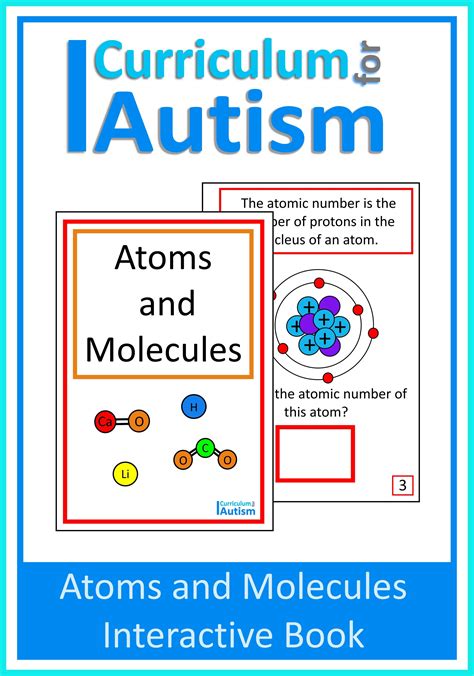 Atoms & Molecules Comprehension Worksheets Autism Special Education ...