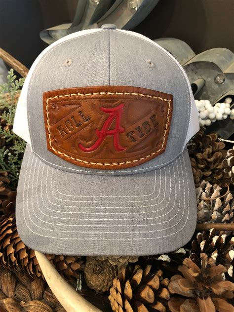 Custom hats Hand tooled patch Leather patch hats | Etsy