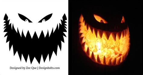 Halloween Free Scary Pumpkin Carving Patterns 2012 | 10 Scary Pumpkin ...