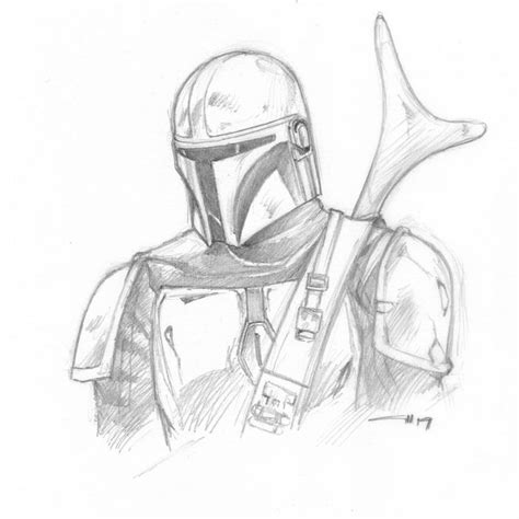 star wars drawings mandalorian - Goodly Portal Fonction