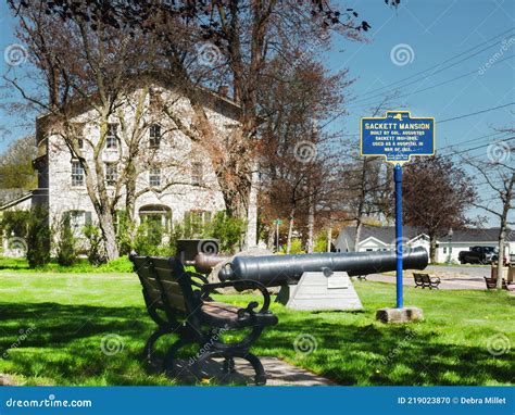 The Village of Sackets Harbor Editorial Image - Image of lawn, history: 219023870