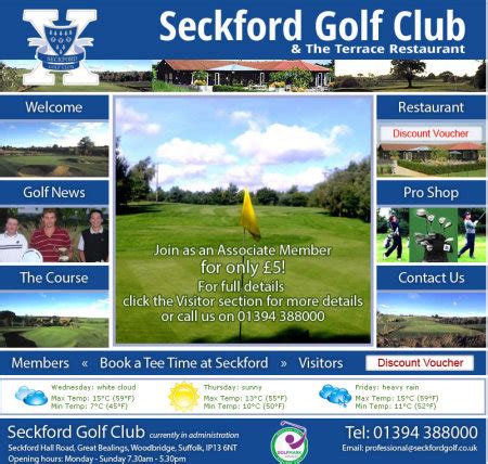 Golf Business News - Long Leasehold of Seckford Golf Club in Suffolk