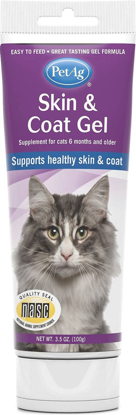 PETAG Skin & Coat Gel Cat Supplement, 3.5-oz tube - Chewy.com