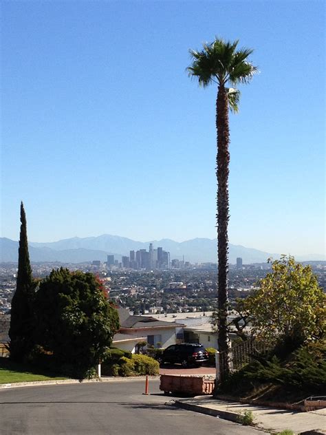 LA skyline from Baldwin Hills, Sunday | La skyline, Baldwin hills, Skyline