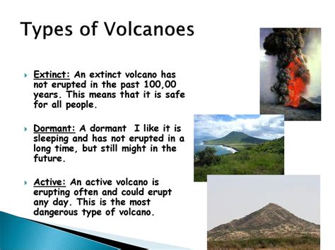 Types Of Volcanoes Active Dormant Extinct