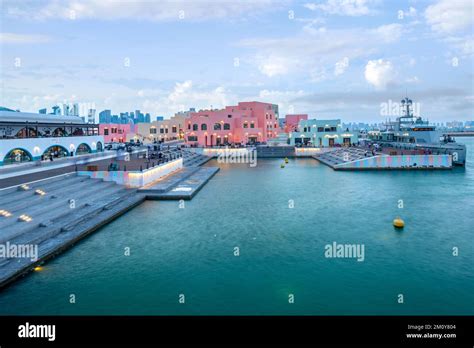 Old Doha port redevelopment into Mina district Box Park Qatar Stock ...