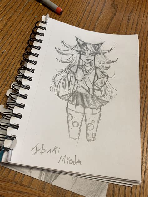 I drew ibuki! : r/danganronpa