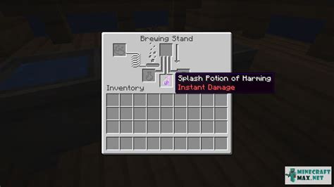 Splash Potion of Harming | How to craft splash potion of harming in ...